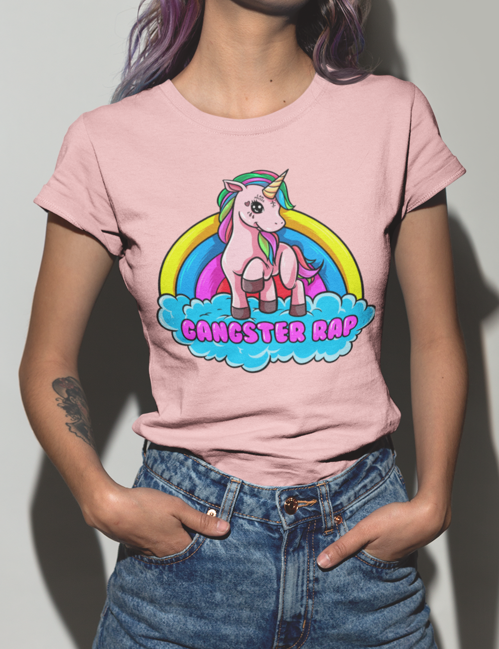 Gangster Rap Naisten T-Paita