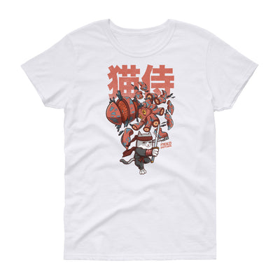 Catmere The Cat Samurai Oppitunnit Naisten T-Paita