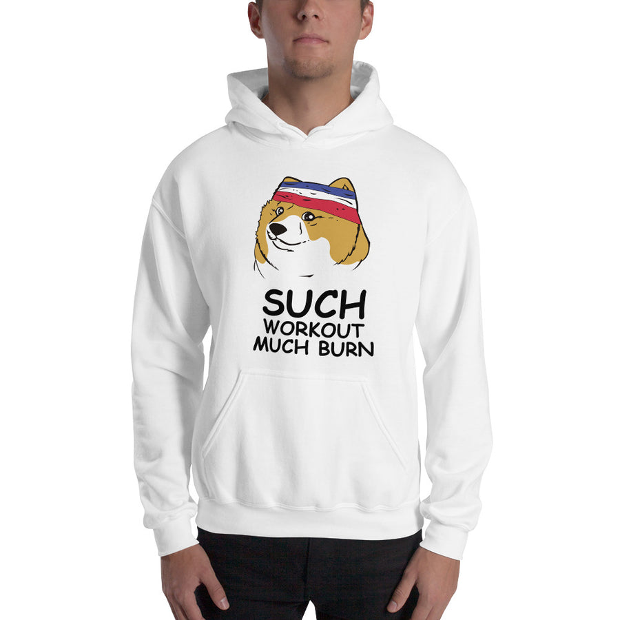 Such Workout. Much Burn. Men's Hoodie