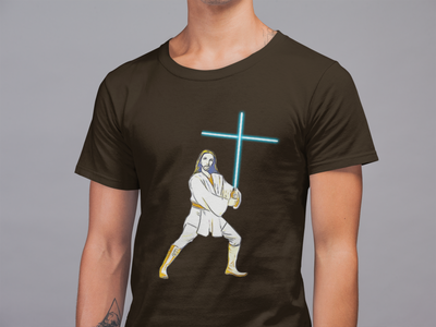 Valomiekkajeesus T-Paita