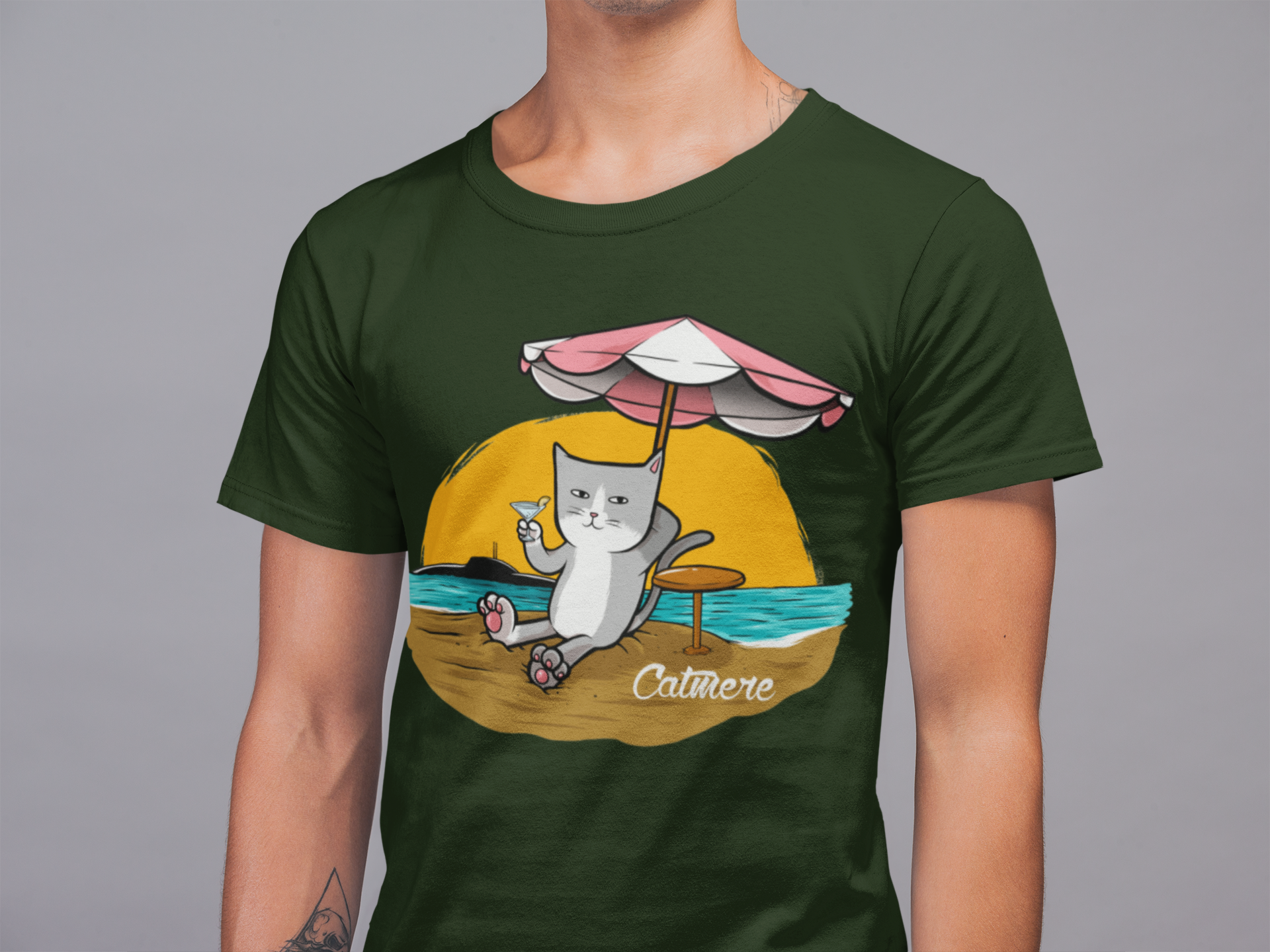 Catmere The Cat on da Beach.