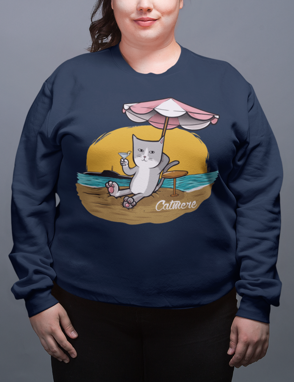 Catmere The Cat on Da Beach